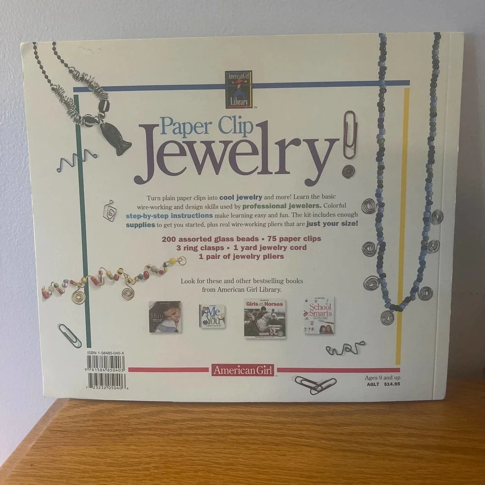American Girl Library Paper Clip Jewelry Book